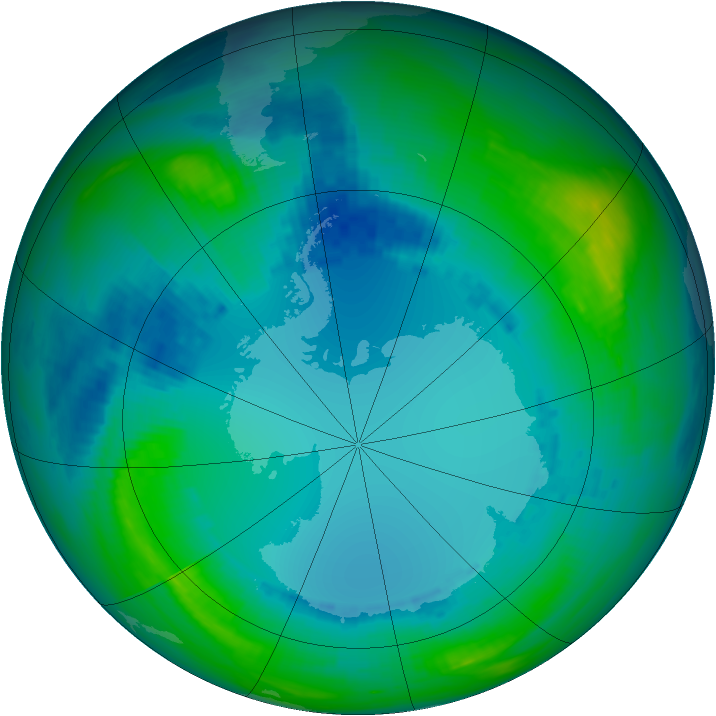 Ozone Map 1990-08-09